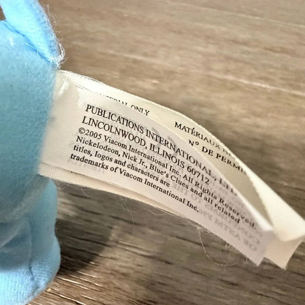 Blue's Clues Plush Stuffed Animal Toy 2005 Viacom Nickelodeon Nick‎ Jr